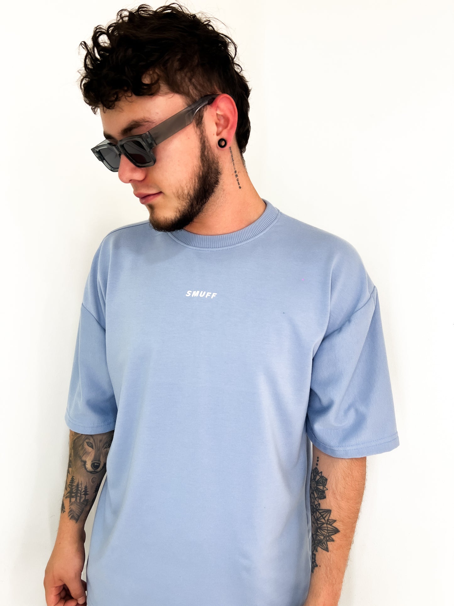 Basic  t-shirt Oversize Light Blue