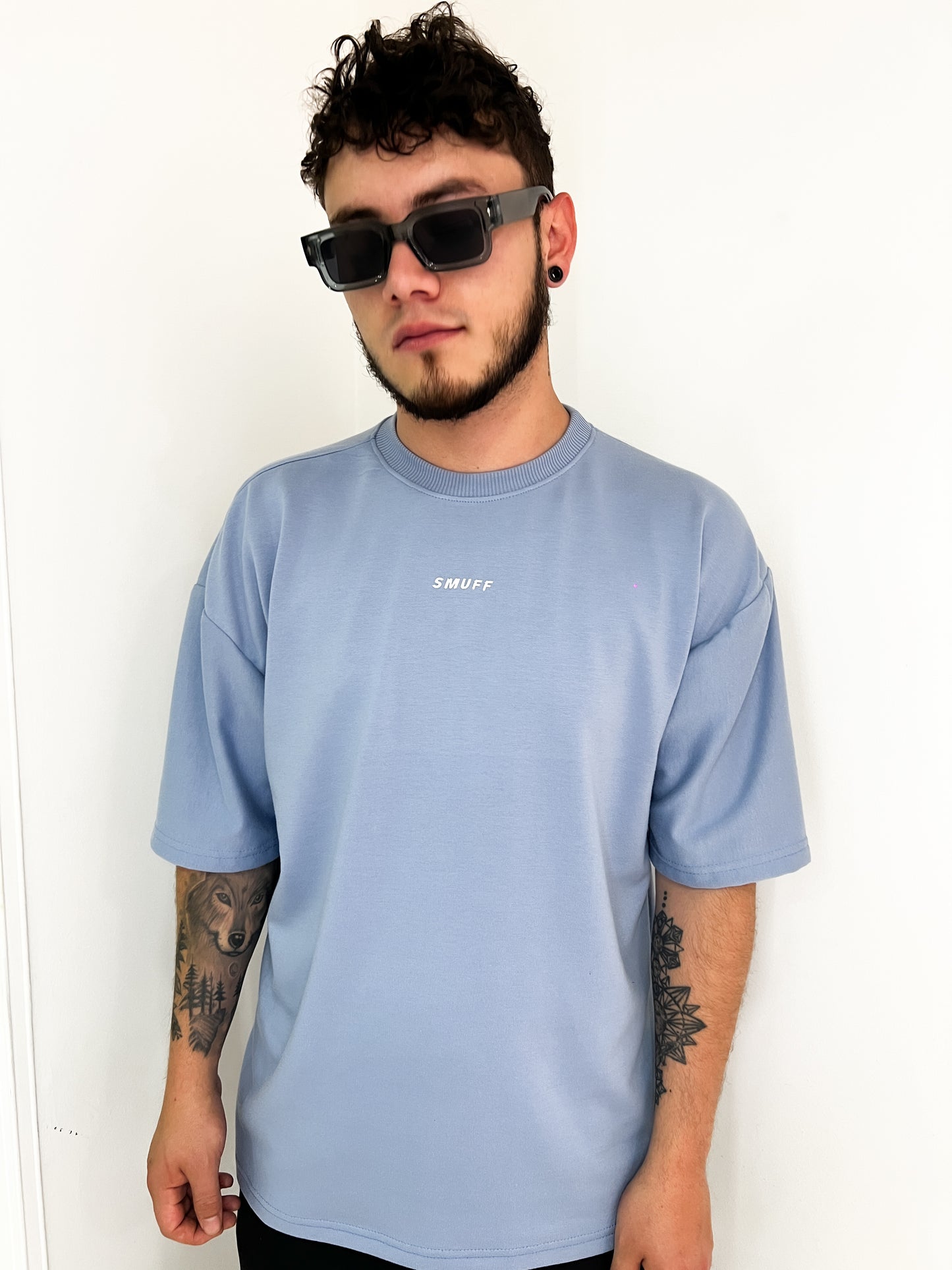 Basic  t-shirt Oversize Light Blue