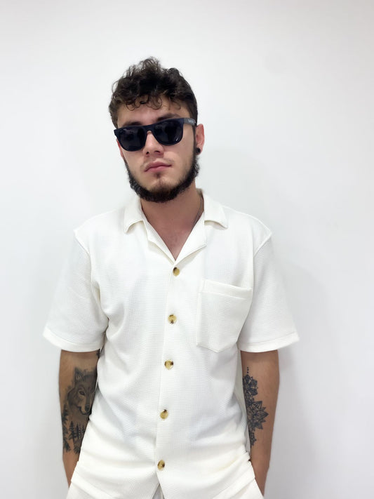 Camisa manga corta white